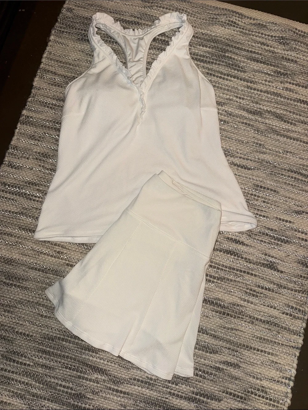 Beach House White Skater Skirt Tankini